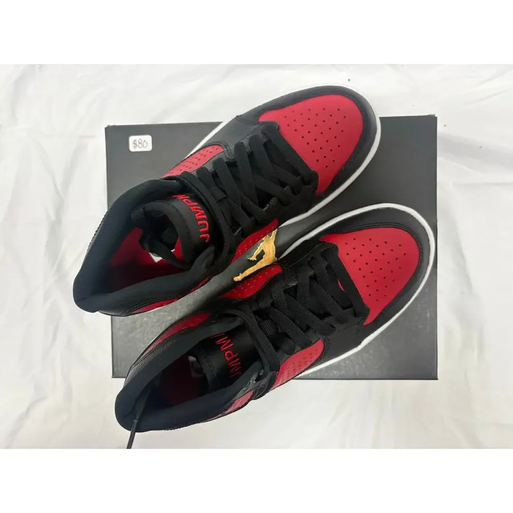Jordan Access GS Black and Red Size 5 Youth New with Box